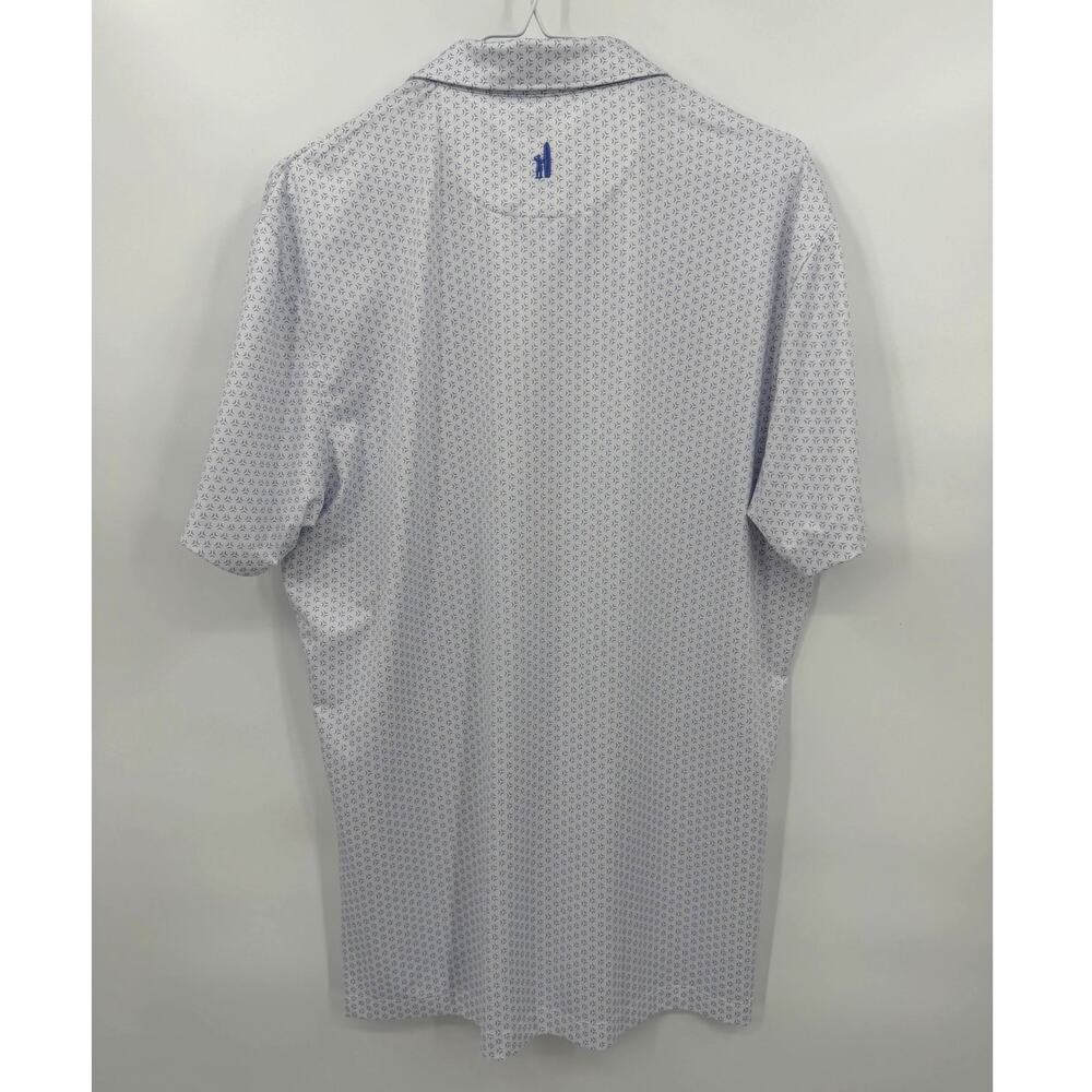 johnnie-O Performance Mesh Golf Polo Blue Print Medium - Picture 5 of 11